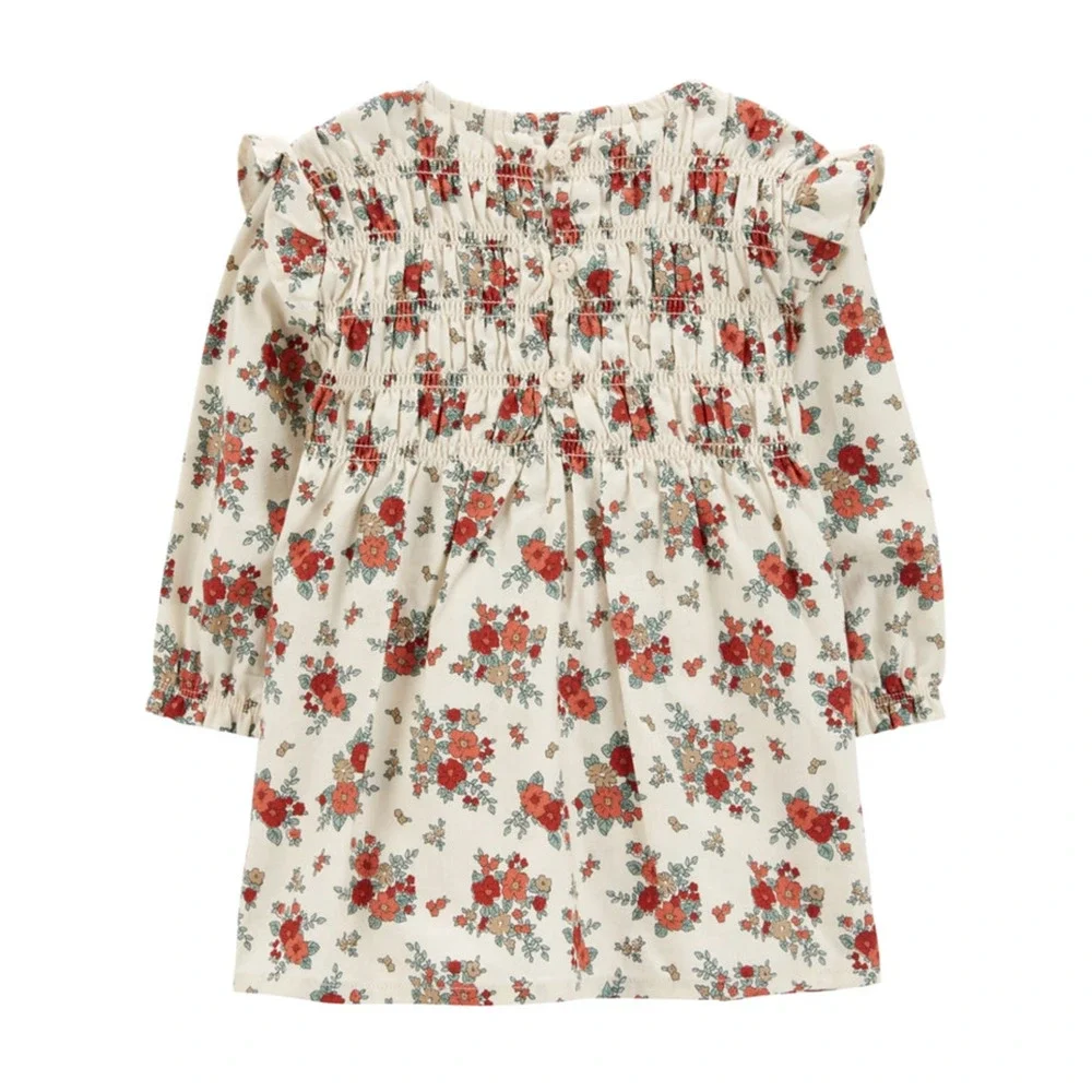 Carter’s Floral Dress Set 24M Baby Girl  Long Sleeve Dress, Bloomers & Socks NWT